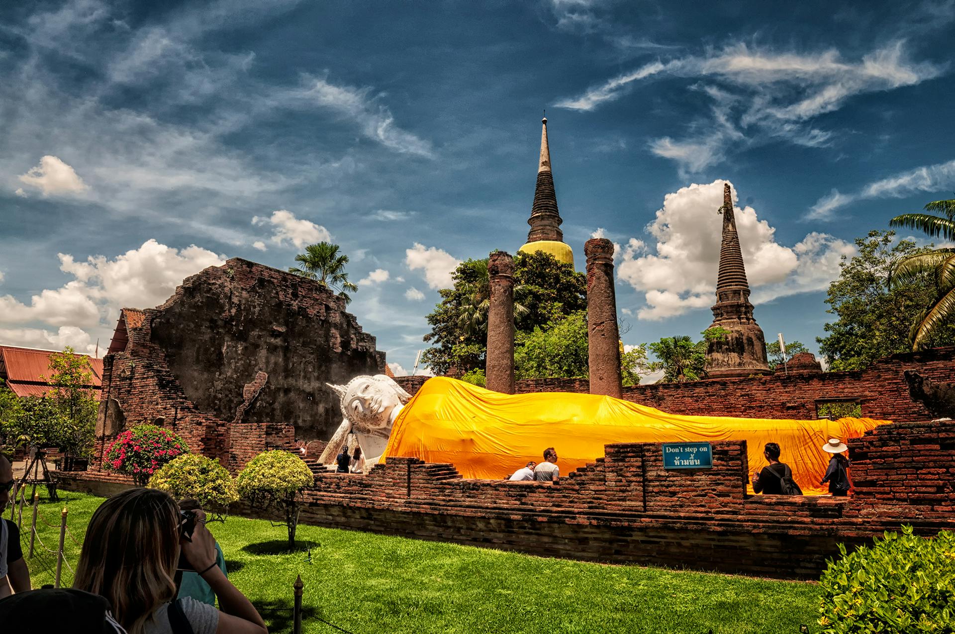 Ayutthaya Ancient City Buddhist Statues and Stupas, Thailand